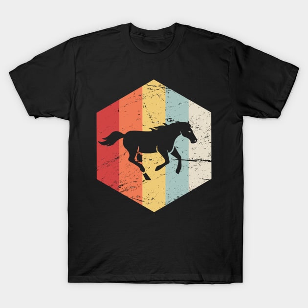 Retro Horse | Horseback Riding Icon T-Shirt by MeatMan